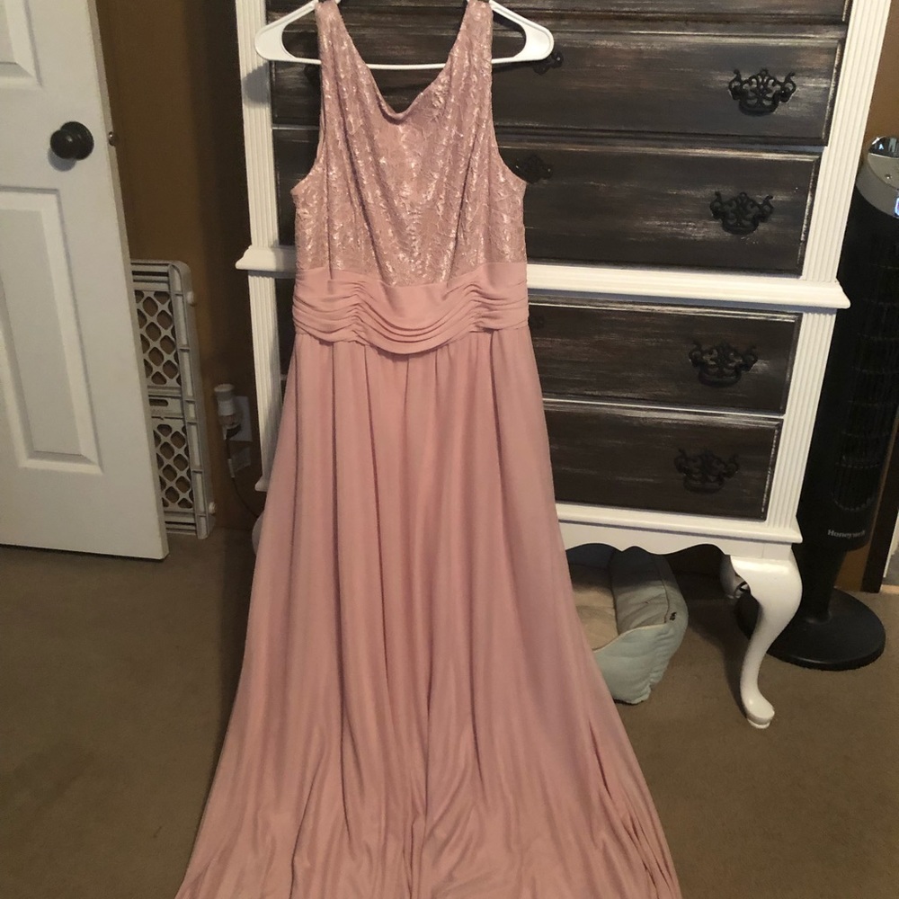 Long rose/mauve dress for mother of bride/groom or bridesmaid